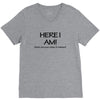 funny t shirt here i am! what are your other two wishes rude tee offen V-Neck Tee