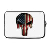 skull us flag Laptop cover