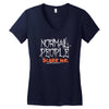 normal people scare me Women's V-Neck T-Shirt