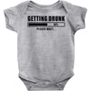 getting drunk please wait Baby Onesie