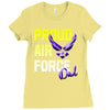 proud air force dad Ladies Fitted T-Shirt