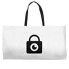 padlock eye Weekender Totes