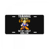 Training To Beat Goku License Plate