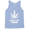 Support Lung Cancer Awareness With A White Cannabis Leaf Tank Top