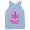 Support Breast Cancer Awareness With A Pink Cannabis Leaf Tank Top