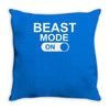 beast mode on Throw Pillow