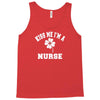 Kiss Me I Am A Nurse St Patricks Day Design Tank Top
