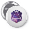 d20 galaxy Pin-back button
