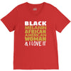 melanin african american woman V-Neck Tee