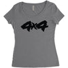 4x4 Women's Triblend Scoop T-shirt