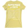 September Girl Facts Libra Ladies Fitted T-Shirt