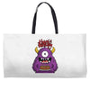 happy birthday monster Weekender Totes