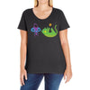 foiled again Ladies Curvy T-Shirt