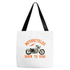 motorcycles born to ride Tote Bags