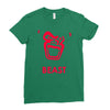 instinct attention gorilla beast Ladies Fitted T-Shirt