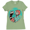 skullchain saw Ladies Fitted T-Shirt