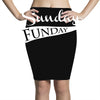 sunday funday (white) Pencil Skirts