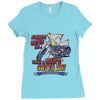 ride free Ladies Fitted T-Shirt