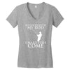 so good with my rod i make fish come Women's V-Neck T-Shirt