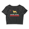 colifornia republic parody pugfornia republic Crop Top