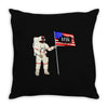 Astronaut Celebrating Independence  Day at 1776 Throw Pillow