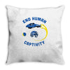 end human captivity Throw Pillow