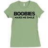 boobies make me smile Ladies Fitted T-Shirt