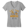 let the wookiee win Women's V-Neck T-Shirt