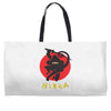 love ninja monkey banana Weekender Totes