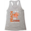 I Wear Peach For Uterine Cancer Awareness Racerback Tank