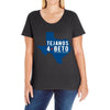 tejanos for beto Ladies Curvy T-Shirt