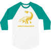 ankylosaurus dinosaur 3/4 Sleeve Shirt