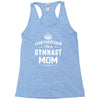 i can't keep calm i'm a gymnast mom Racerback Tank