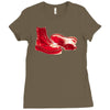 red skinhead bovver boots ideal birthday gift or present Ladies Fitted T-Shirt