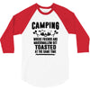 Camping Where Friends And Marshmallow Get Toasted At The Same Time 3/4 Sleeve Shirt