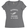narwhals Women's Triblend Scoop T-shirt