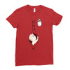Peek a Boo with Pocket Baby Girl Ladies Fitted T-Shirt