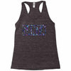 santa colorful glitter Racerback Tank