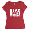 read books not shirts Women's Triblend Scoop T-shirt