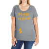 Muggle On Board Orange Ladies Curvy T-Shirt