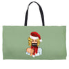 pop art christmas Weekender Totes