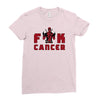 deadpool fuck cancer Ladies Fitted T-Shirt