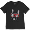 frenchie hipster V-Neck Tee