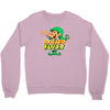 raised by elves elf christmas Crewneck Sweatshirt