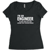 i'm an engineer i'm never wrong Women's Triblend Scoop T-shirt