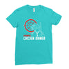 battle ground winner winner chicken dinner Ladies Fitted T-Shirt