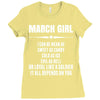 Super March Girl Ladies Fitted T-Shirt