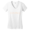 continue Women's V-Neck T-Shirt