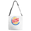 planet killer Adjustable Strap Totes