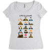 life is a game Women's Triblend Scoop T-shirt